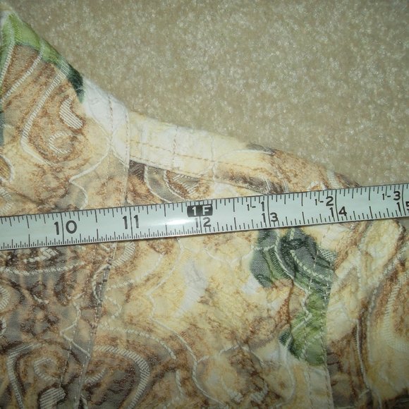 Analogy Floral Stretch Denim Paisley Textured  Jean Jacket - Picture 5 of 9